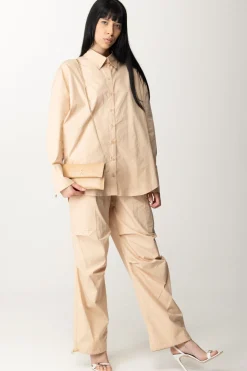 Patrizia Pepe Pantalone Cargo In CotoneBISCUIT BEIGE