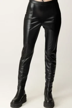 Patrizia Pepe Pantaloni Aderenti In SimilpelleNERO