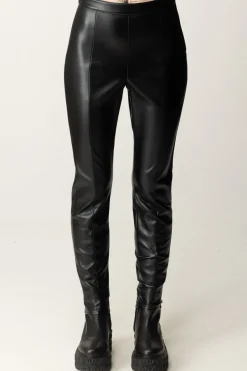 Patrizia Pepe Pantaloni Aderenti In SimilpelleNERO