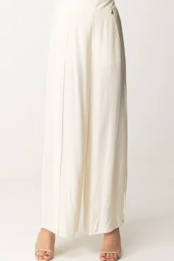 Patrizia Pepe Pantaloni Ampi con SpacchiRAW WHITE