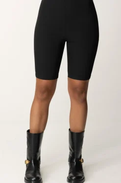 Patrizia Pepe Pantaloni Ciclista con Zip LogataNERO