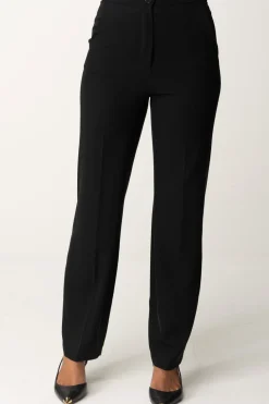 Patrizia Pepe Pantaloni con Pieghe In Tessuto StretchNERO