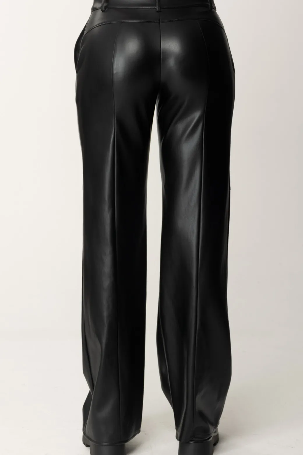 Patrizia Pepe Pantaloni In SimilpelleNERO