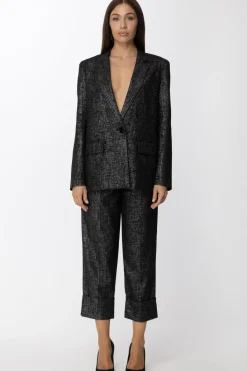 Patrizia Pepe Pantaloni In LurexNERO/LUREX ARGENTO