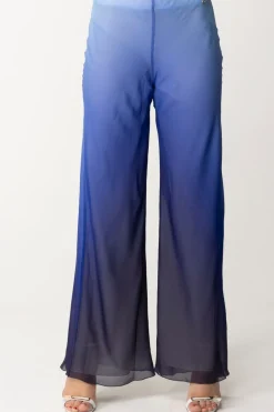 Patrizia Pepe Pantaloni In Chiffon con Stampa DegradèWAVEPRINTDEGRAD
