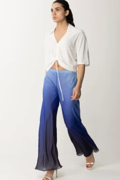 Patrizia Pepe Pantaloni In Chiffon con Stampa DegradèWAVEPRINTDEGRAD