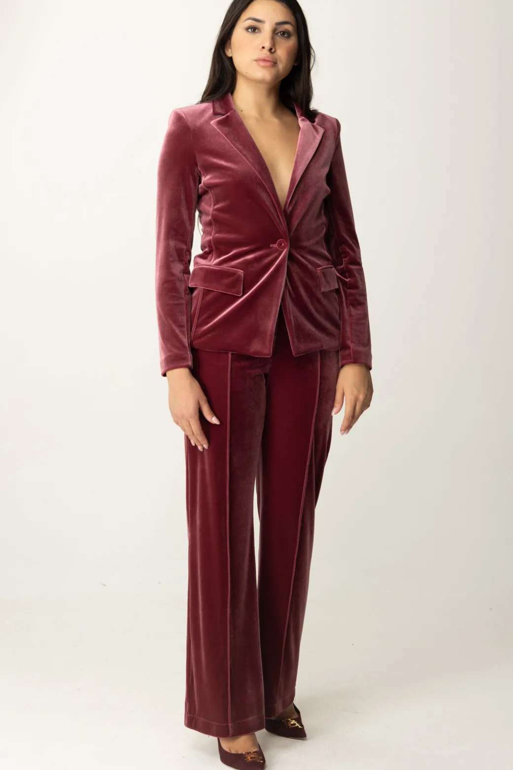 Patrizia Pepe Pantaloni In VellutoPLUM ELIXIR