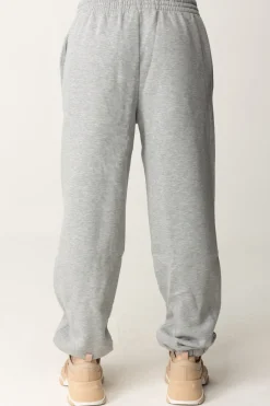 Patrizia Pepe Pantaloni Jogging con Elastico Alla CavigliaLIGHT GRAY MELANGE