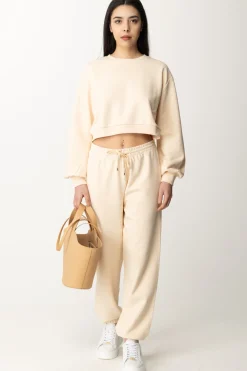 Patrizia Pepe Pantaloni Jogging con CoulisseIVORY SKIN