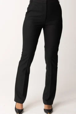 Patrizia Pepe Pantaloni Sartoriali In Misto LanaNERO