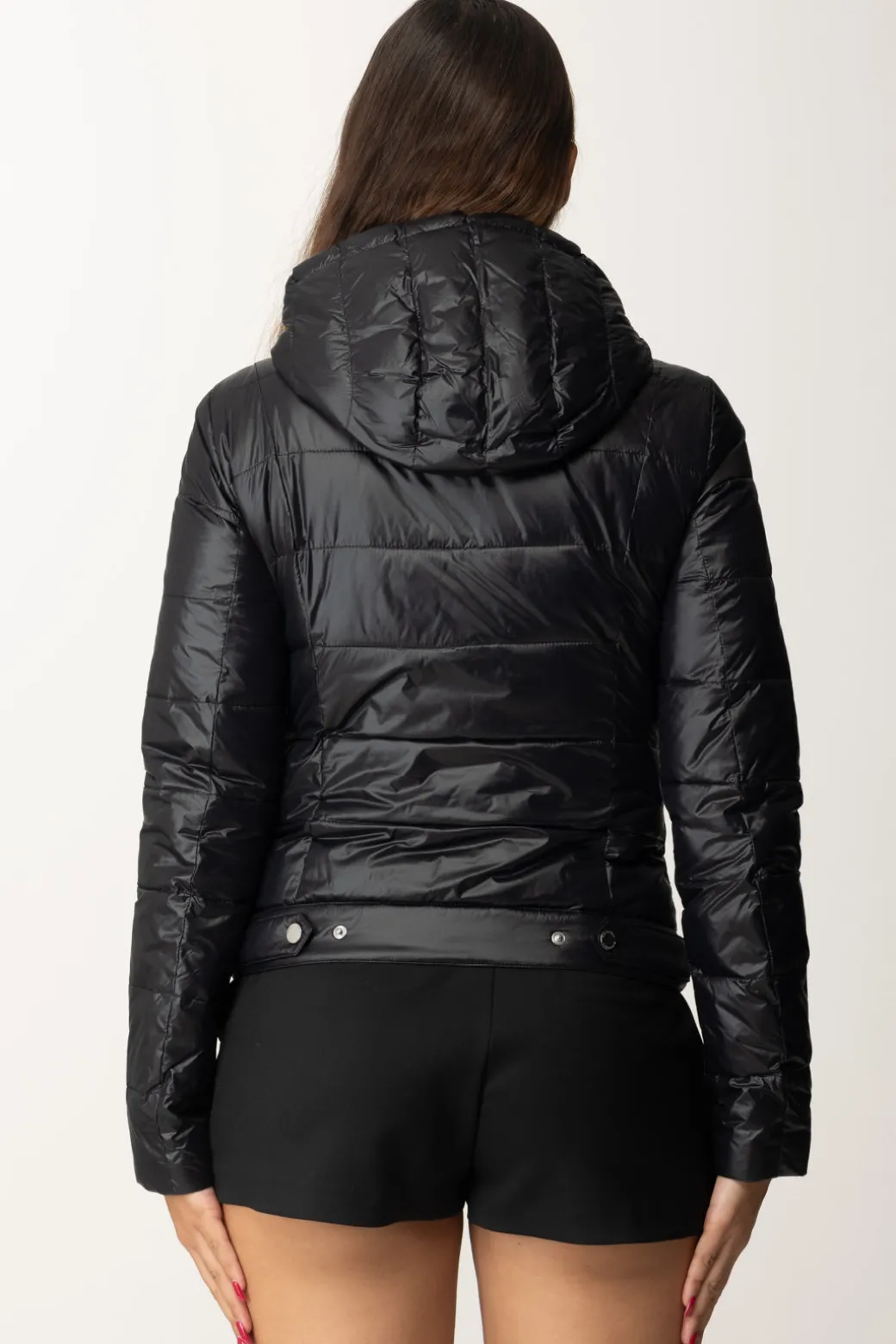 Patrizia Pepe Piumino In Nylon Down ProofNERO