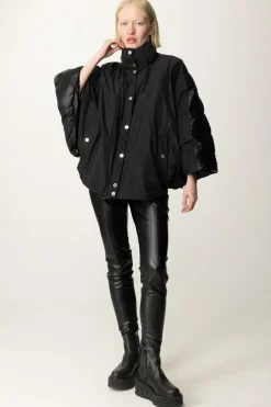 Patrizia Pepe Piumino Svasato Trapuntato Sul RetroNERO