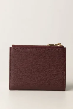 Patrizia Pepe Portafogli Piccolo con Applicazione LetteringDARK PLUM