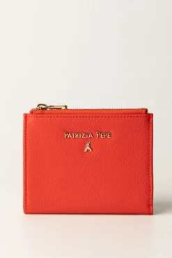 Patrizia Pepe Portafogli Piccolo con Applicazione LetteringGLAM RED