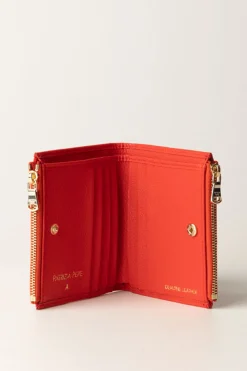 Patrizia Pepe Portafogli Piccolo con Applicazione LetteringGLAM RED