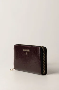 Patrizia Pepe Portafogli Zip-around In PelleDARK PLUM