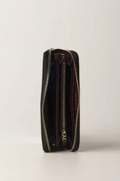 Patrizia Pepe Portafogli Zip-around In PelleDARK PLUM