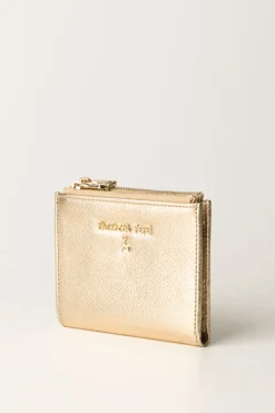 Patrizia Pepe Portafogli Piccolo con Applicazione LetteringSOLAR GOLD