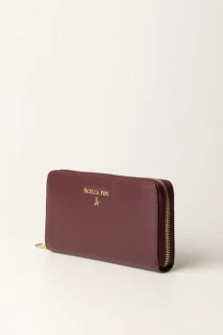 Patrizia Pepe Portafogli Zip-around In PelleDARK PLUM
