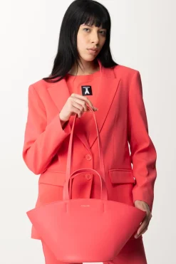Patrizia Pepe Shopping Bag In PelleHYBRID ROSE