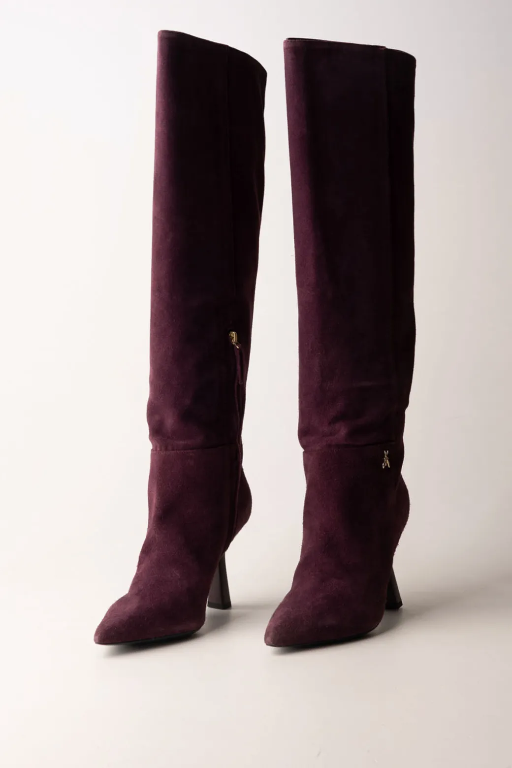 Patrizia Pepe Stivali a Punta In CamoscioPLUM SUEDE