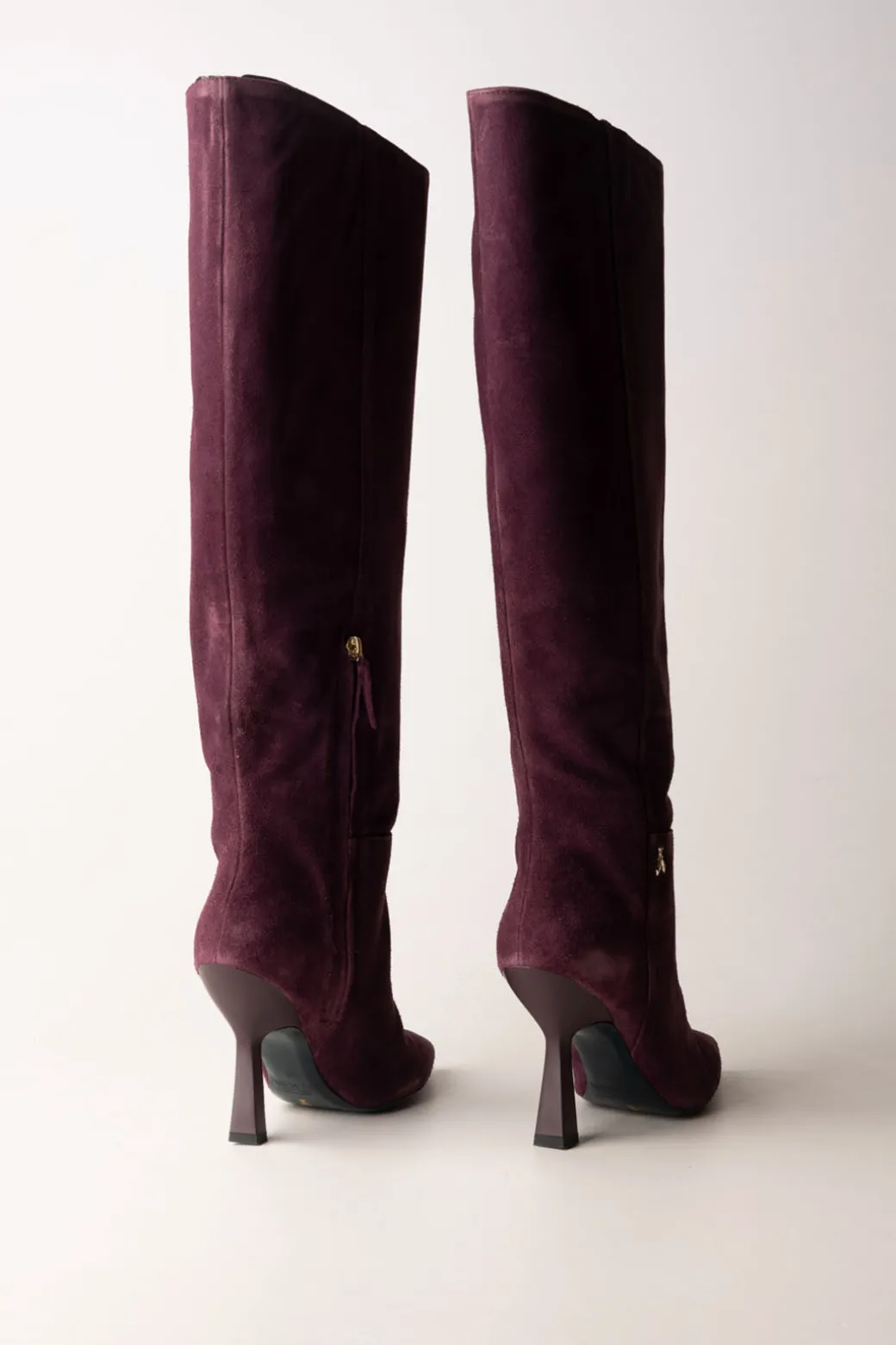 Patrizia Pepe Stivali a Punta In CamoscioPLUM SUEDE