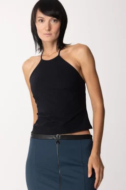 Patrizia Pepe Top con Bijoux Sul RetroNERO