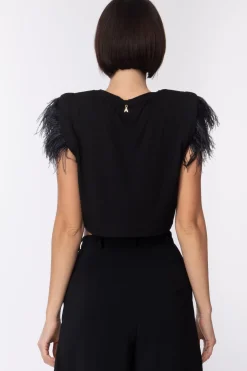Patrizia Pepe Top con PiumetteNERO