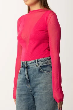 Patrizia Pepe Top con TrasparenzePOISON ORCHID
