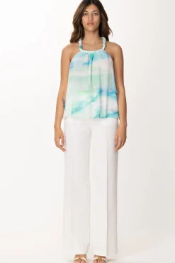 Patrizia Pepe Top Multicolore con IntreccioAQUATIC CAMU