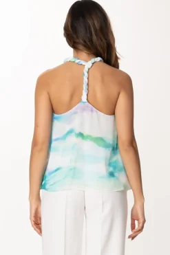 Patrizia Pepe Top Multicolore con IntreccioAQUATIC CAMU