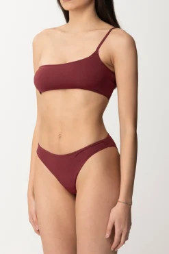 Patrizia Pepe Top Per Bikini MonospallaDARK PLUM