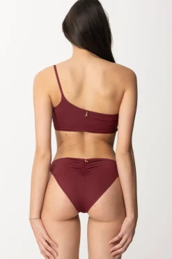Patrizia Pepe Top Per Bikini MonospallaDARK PLUM