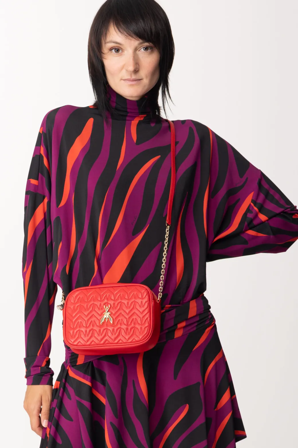 Patrizia Pepe Tracollina TrapuntataINFRAROUGE RED