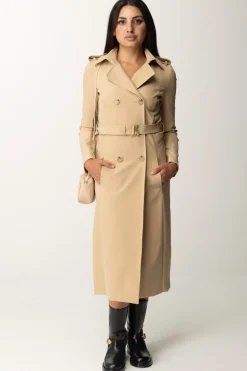 Patrizia Pepe Trench con Cintura In NylonTRIKING BEIGE