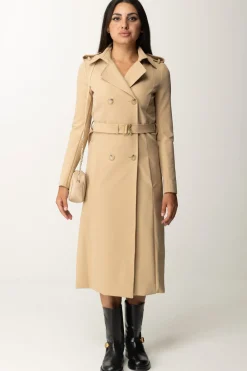 Patrizia Pepe Trench con Cintura In NylonTRIKING BEIGE