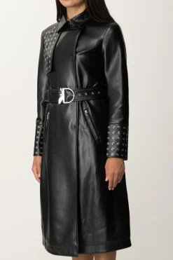 Patrizia Pepe Trench Lungo In EcopelleNERO