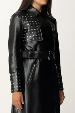 Patrizia Pepe Trench Lungo In EcopelleNERO