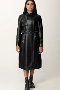 Patrizia Pepe Trench Lungo In EcopelleNERO