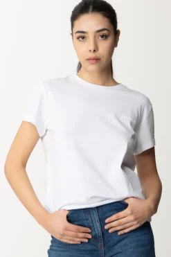 Patrizia Pepe T-shirt In con Mini LogoBIANCO OTTICO