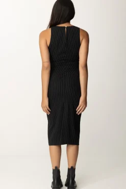 Patrizia Pepe Tubino Gessato MidiBLACK STRIPES