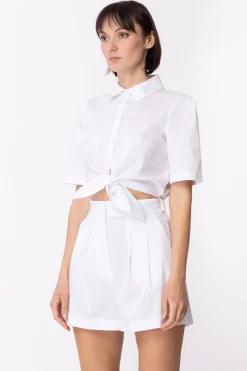 Patrizia Pepe Tuta con Camicia e ShortsBIANCO OTTICO