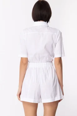 Patrizia Pepe Tuta con Camicia e ShortsBIANCO OTTICO