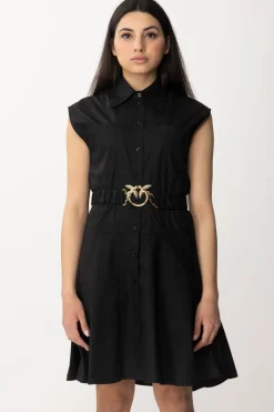 Pinko Abito Chemisier con Cintura LogataNERO LIMOUSINE