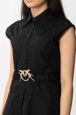 Pinko Abito Chemisier con Cintura LogataNERO LIMOUSINE