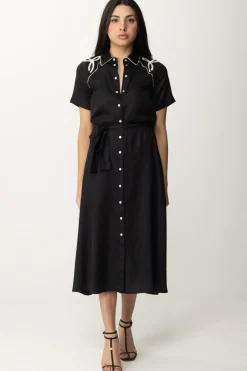 Pinko Abito Chemisier MidiNERO/BURRO