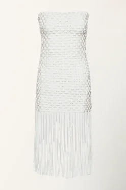 Pinko Abito con Design Intrecciato e FrangeBEIGE G. MAROSO