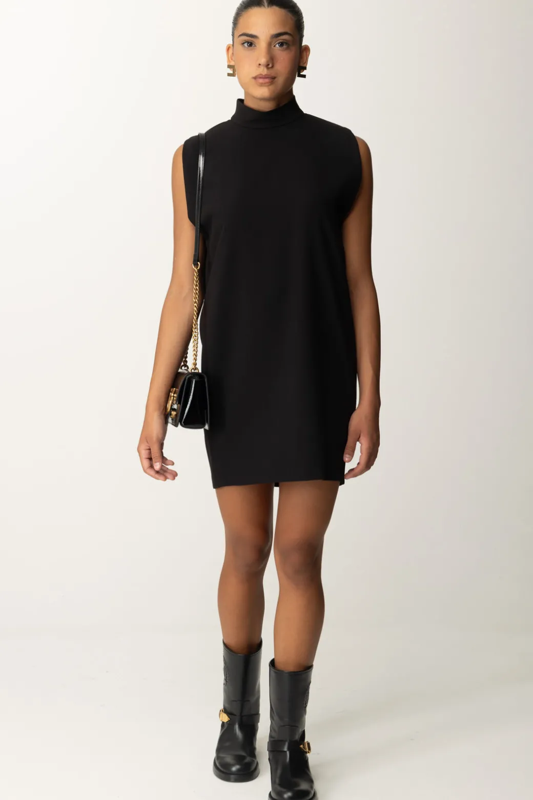 Pinko Abito Smanicato a Collo AltoNERO LIMOUSINE