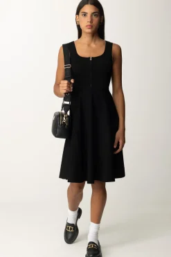 Pinko Abito Svasato con Zip FrontaleNERO LIMOUSINE