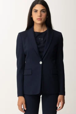 Pinko Blazer In Viscosa StretchBLU-ECLISSI TOTALE